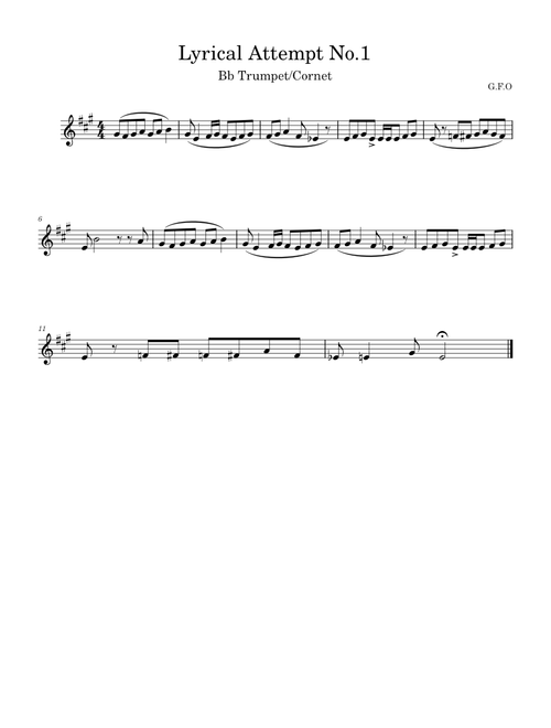 Lyrical Practice No. 1 – G.F.Orona