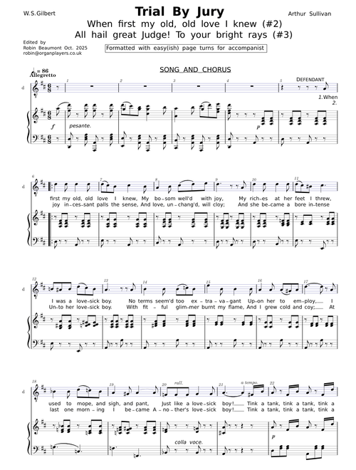 Trial by Jury – Arthur Sullivan #2-3