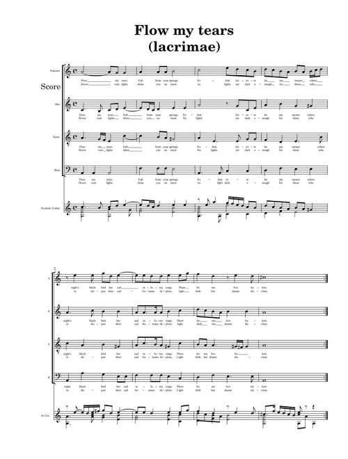 Flow, My Tears – John Dowland