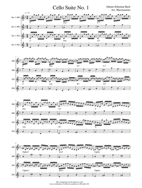 Cello Suite No.1 – Johann Sebastian Bach