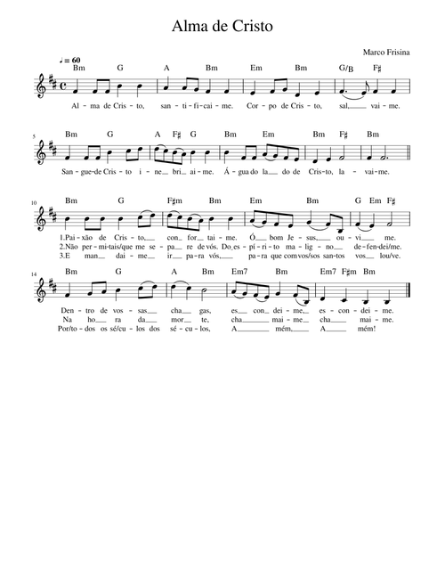 Alma de Cristo - Marco Frisina (pt-br solo)