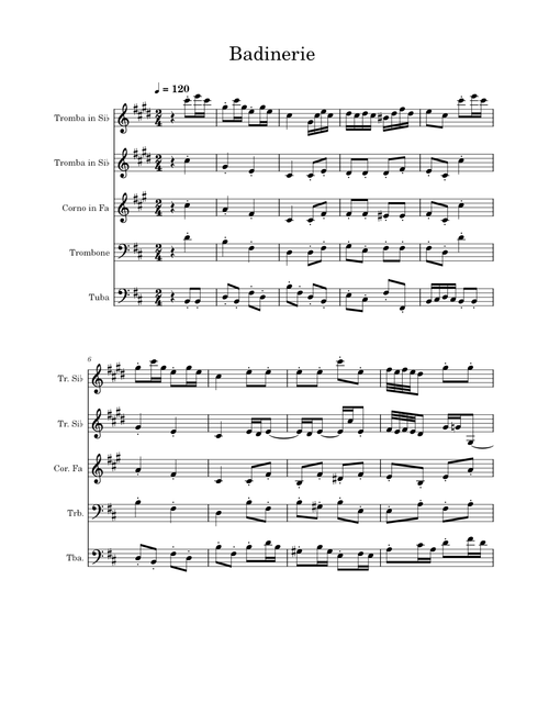 Badinerie – Johann Sebastian Bach Brass