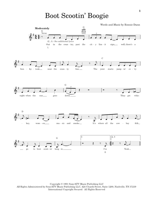 Boot Scootin' Boogie - Brooks & Dunn (Easy Guitar)