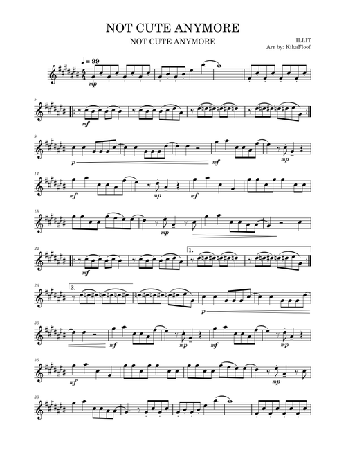 NOT CUTE ANYMORE – ILLIT -Violin-