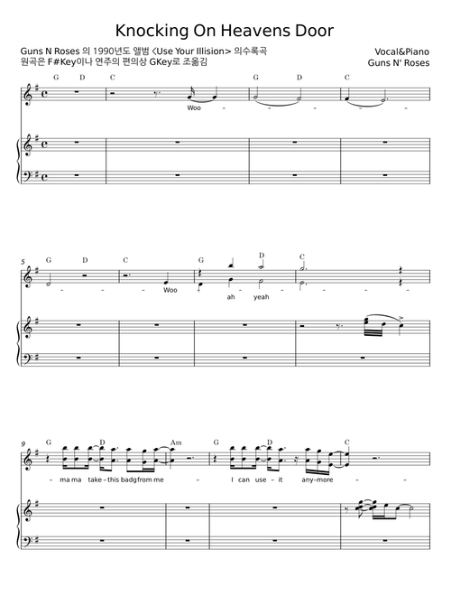 Knockin' On Heaven's Door - Guns N' Roses
