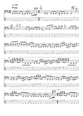 スチュアート・ハム スタンリー・クラーク ベーススコア Free Stanley Clarke sheet music | Download PDF or print on