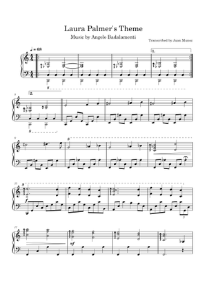 Play Official version of Twin peaks theme Sheet Music by Angelo