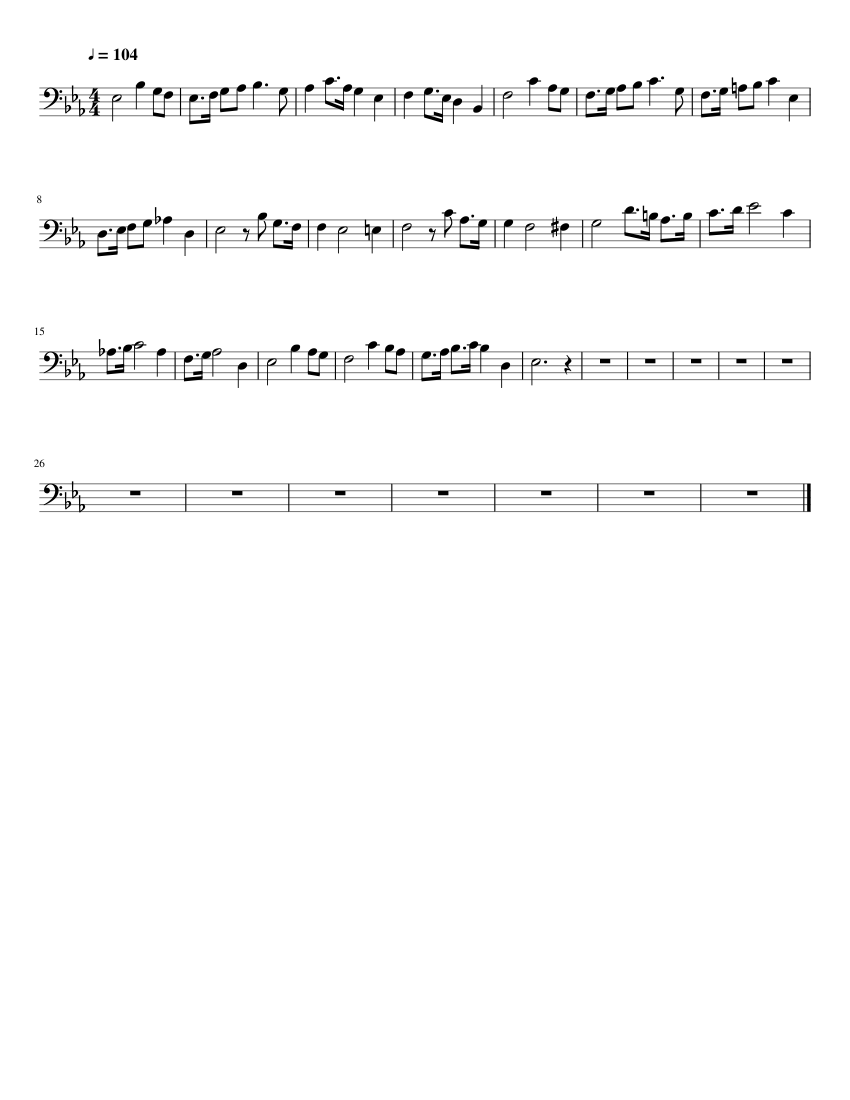 Etude 2 Sheet Music for Trombone (Solo) | MuseScore.com