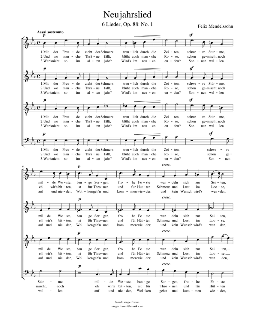 Sabbath Bells & Blizard 楽譜集 Death and the Maiden – Franz Schubert - for SATB Sheet Music