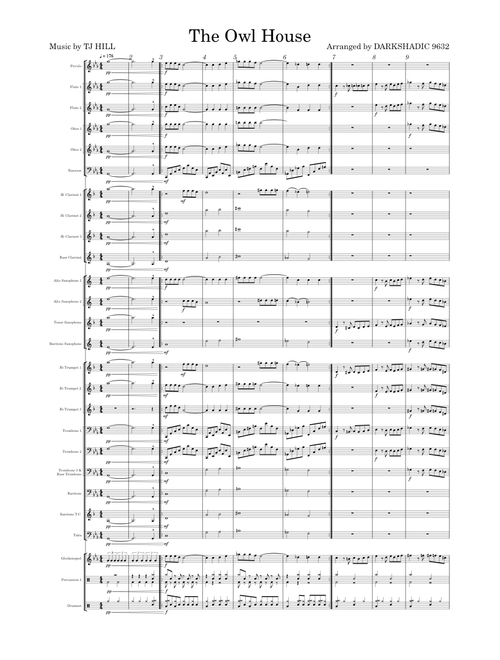 The Owl House Theme – TJ Hill The Owl House Intro & Credits Theme- Concert Band Arrangement
