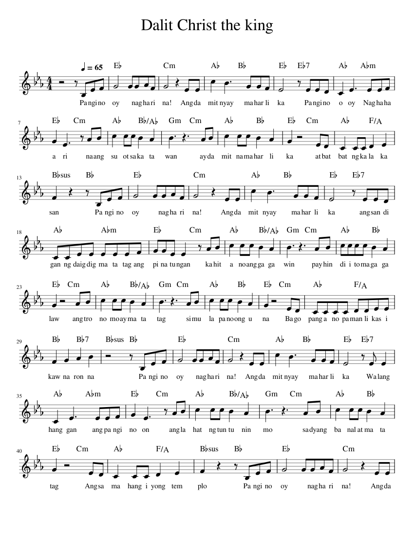 Dalit Christ The King Piano Tutorial