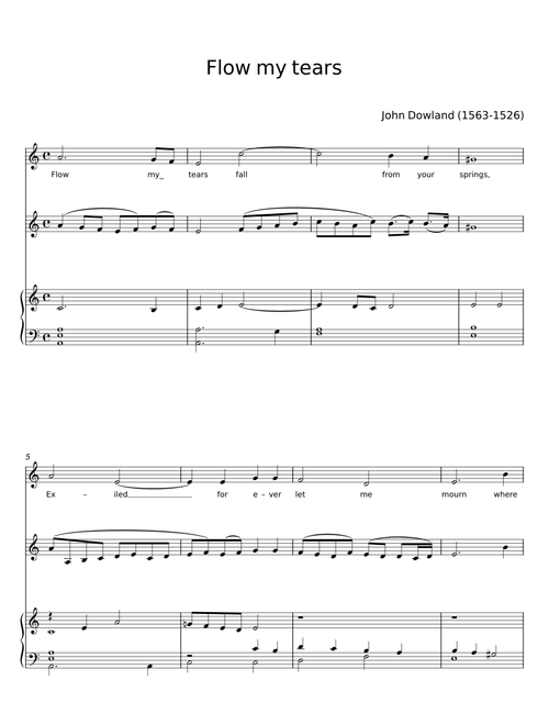 Flow, My Tears - John Dowland