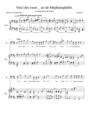 La damnation de Faust sérénade de Méphistophélès - Berlioz Sheet