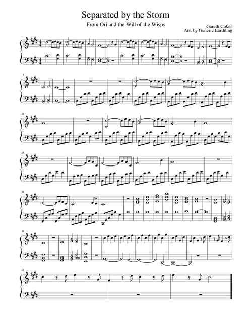 "Separated by the Storm" from Ori and the Will of the Wisps