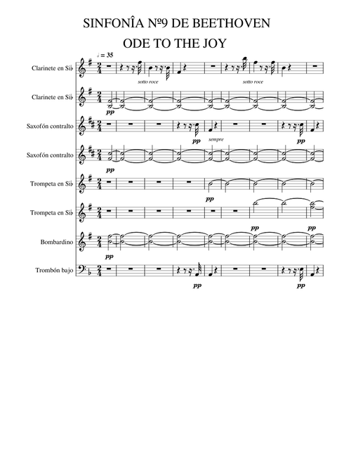 SINFONIA Nº9 de L.V.BEETHOVEN Op.125 Arr. para Banda