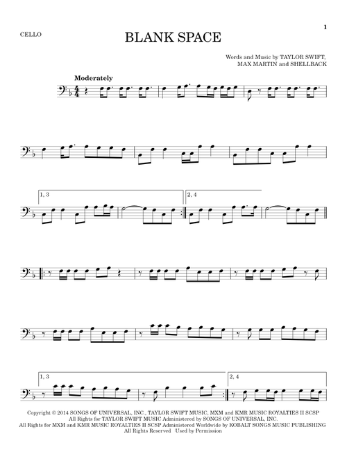 Blank Space - Taylor Swift (Cello Solo)