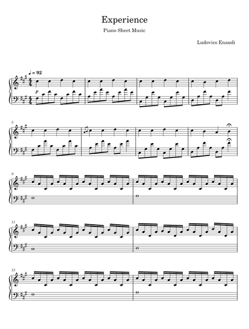 Experience - Ludovico Enaudi