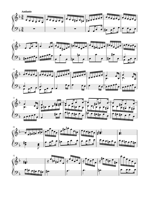 Gigue in D Minor