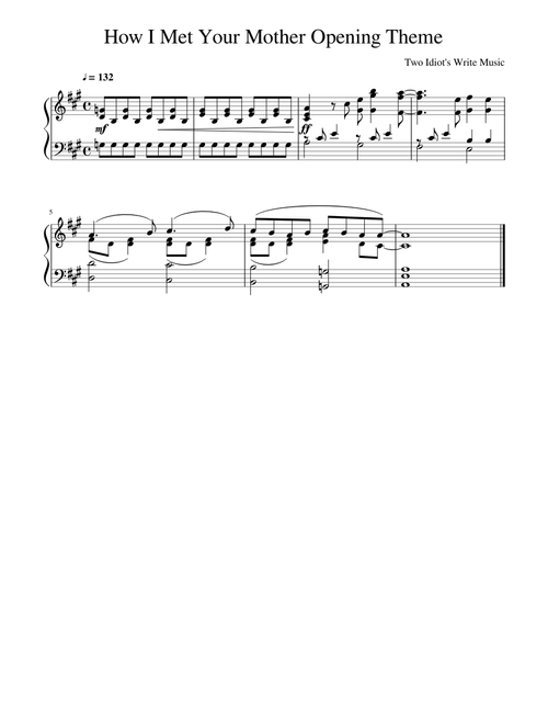 How I Met Your Mother Opening Theme