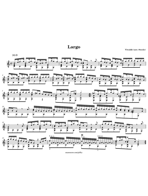 Vivaldi: Largo from Lute Concerto in D