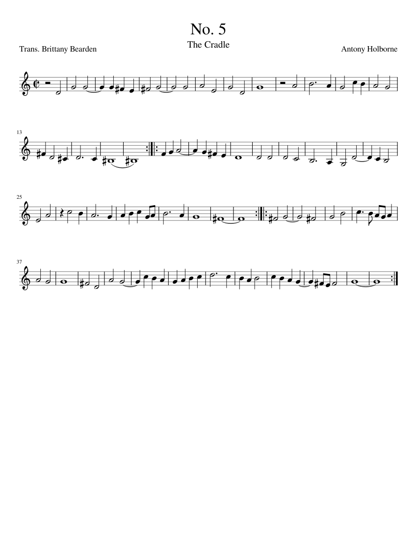 No. 5 Quintus Sheet music for Alto (Solo)