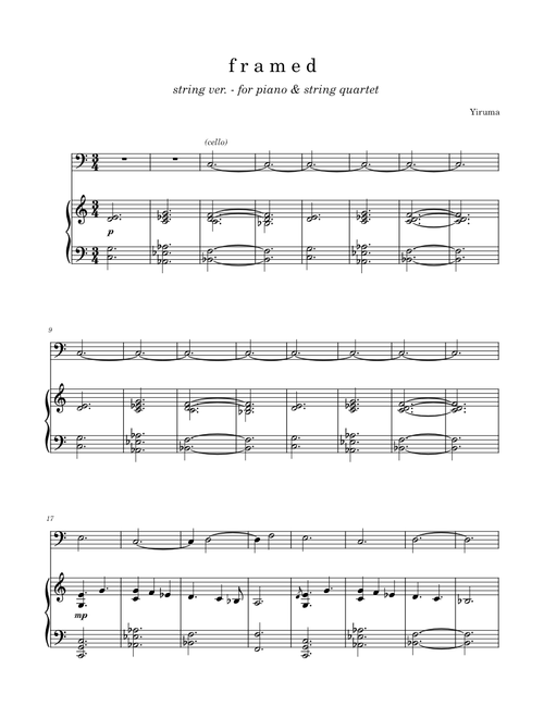 f r a m e d - String Version – Yiruma 이루마