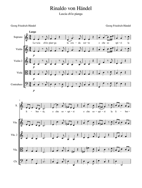 Rinaldo, HWV 7b – Georg Friedrich Händel
