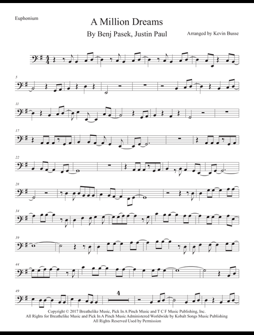 A Million Dreams (Arr. Kevin Busse) - Pink (Euphonium Solo)