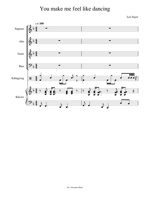 You make me feel like dancing