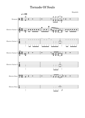 Free Megadeth sheet music | Download PDF or print on MuseScore.com