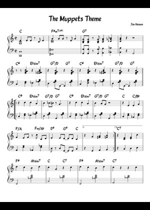 The Muppets theme song Sheet Music for Piano (Solo) easy | MuseScore.com