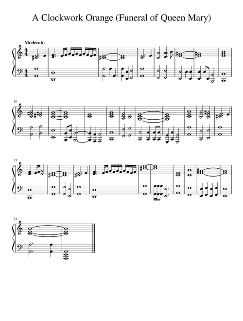 A Clockwork Orange; Music for the Funeral of Queen Mary
