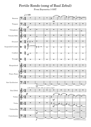 Fertile Rondo – bayonetta 3 Fertile Rondo (Piano and Flute) Sheet Music ...