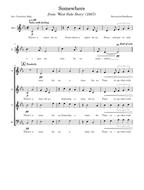 Somewhere - Bernstein/Sondheim
