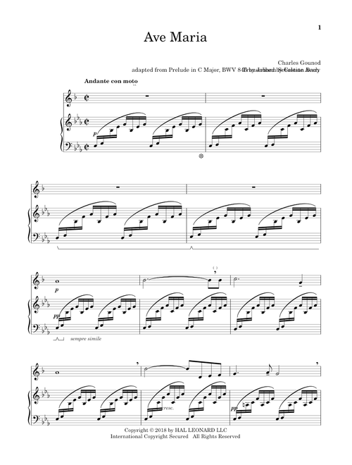 Ave Maria - Johann Sebastian Bach, Charles Gounod (Trumpet and Piano)