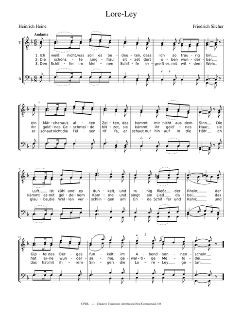 Die Loreley (Ich weiß nicht, was soll es bedeuten) - Friedrich Silcher