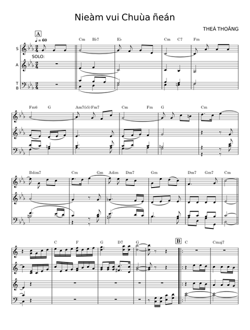 Niềm vui Chúa đến - THẾ THÔNG