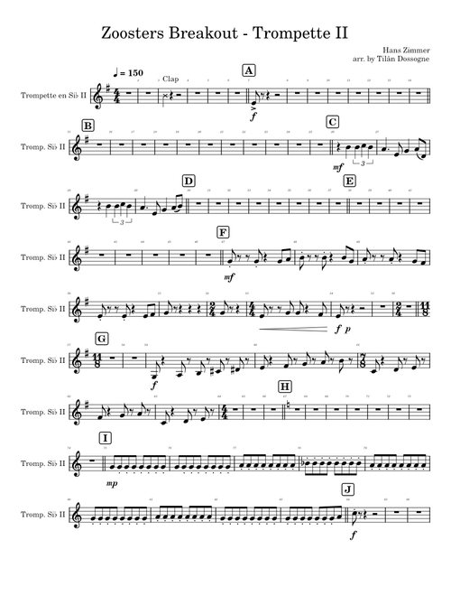 Zoosters Breakout - Trompette II