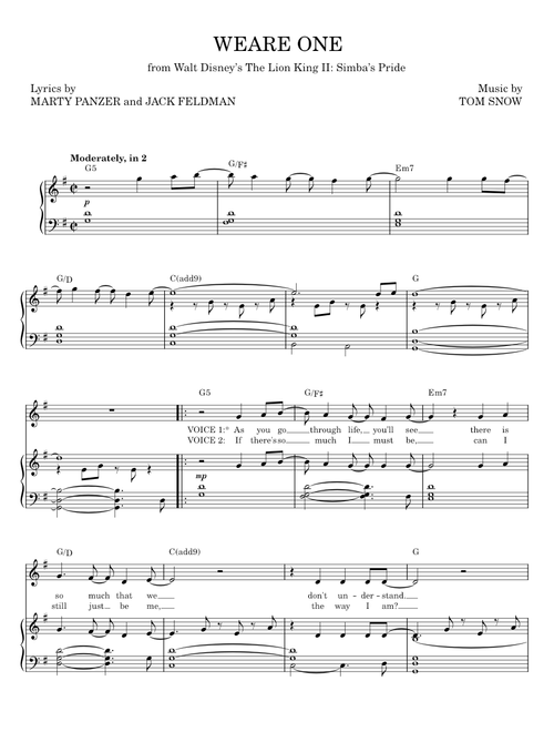 WE ARE ONE - Dean Pitchford, Footloose Musical, Tom Snow