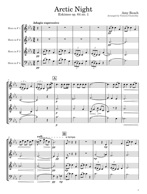 Eskimos - Arctic Night, Op.64 – Amy Marcy Beach