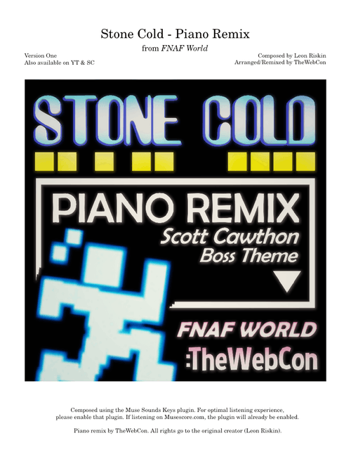Stone Cold - Piano Remix [FNAF World]