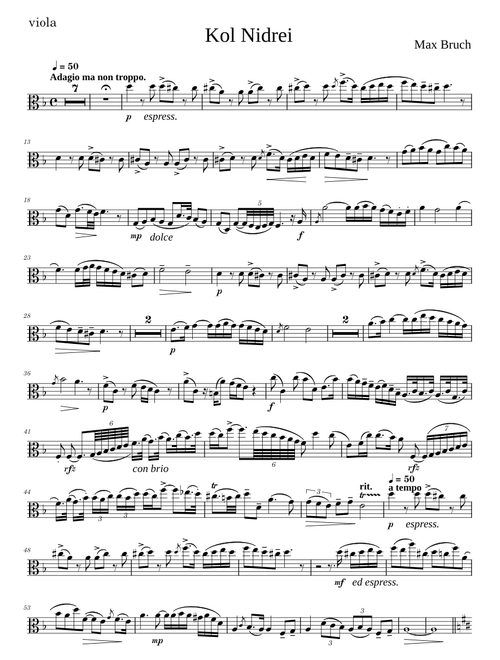 Bruch Kol Nidrei, Op.47