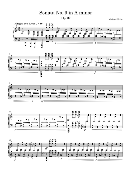 Piano Sonata No. 2 "Trumpet Call" in A minor