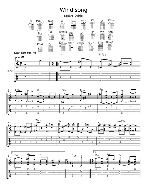 Wind song - Kotaro Oshio