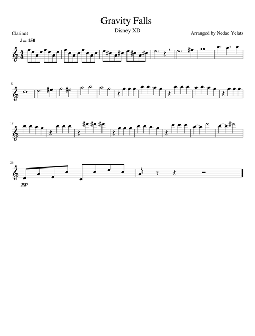 Gravity Falls (Clarinet)