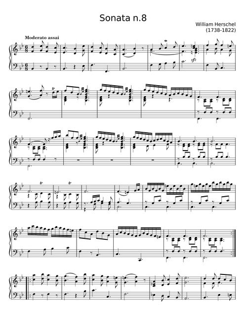 Sonata n.8 - William Herschel