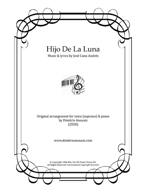 Hijo De La Luna (Arr. Dimitris Anousis) - Sarah Brightman (Vocal Solo)