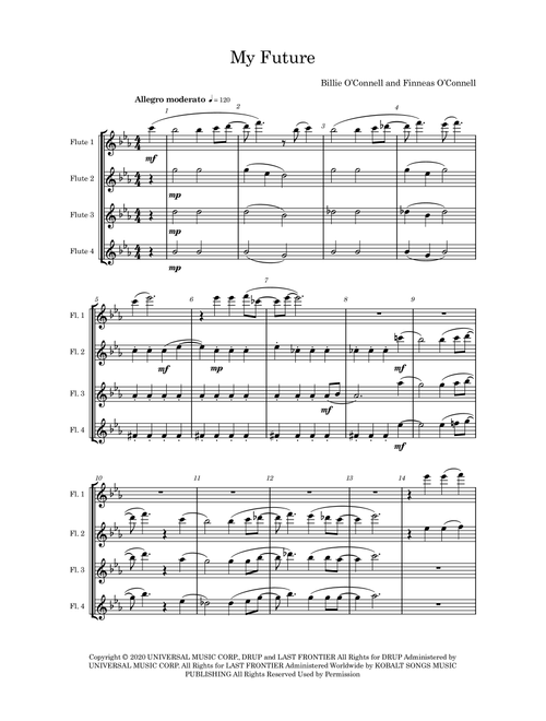 My Future (Arr. Kevin Riley) - Billie Eilish (Woodwind Ensemble)