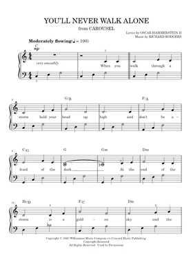 Free You Ll Never Walk Alone By Richard Rodgers Sheet Music Download Pdf Or Print On Musescore Com