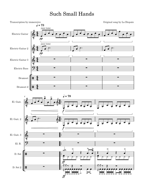 Such small hands – La Dispute .